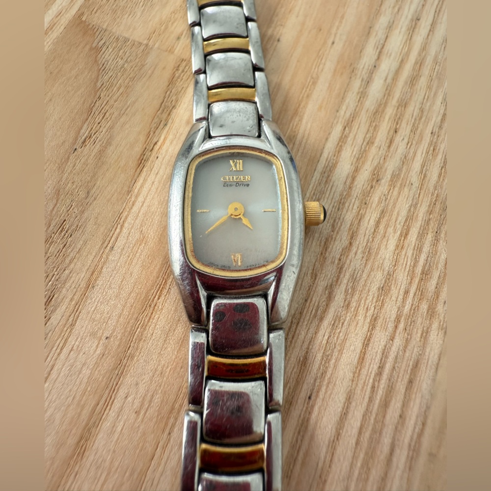 Citizen Two-Tone Silver and Gold Women's Eco-Drive Watch
